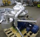 Used Westfalia SA-20-03-076 Desludger Disc Centrifuge. 316/329 Stainless steel construction on product contact areas, separator design (liquids/liquids/solids), heavyphase centripetal pump liquid dis...