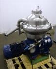 Used Westfalia SA-20-03-076 Desludger Disc Centrifuge. 316/329 Stainless steel construction on product contact areas, separator design (liquids/liquids/solids), heavyphase centripetal pump liquid dis...