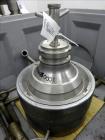 Used Westfalia SA-20-03-076 Desludger Disc Centrifuge. 316/329 Stainless steel construction on product contact areas, separator design (liquids/liquids/solids), heavyphase centripetal pump liquid dis...