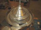 Used Westfalia SA-20-47-576 Desludger Disc Centrifuge. 316 stainless steel construction (product contact areas), max bowl speed 6400 rpm, hydrohermetic design, clarifier design, centripetal pump liqu...