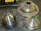 Used Westfalia SA-20-47-576 Desludger Disc Centrifuge. 316 stainless steel construction (product contact areas), max bowl speed 6400 rpm, hydrohermetic design, clarifier design, centripetal pump liqu...
