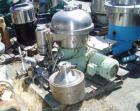 Used-Westfalia SA-20-06-076 Desludger Disc Centrifuge. 316 stainless steel construction on product contact areas, max bowl s...