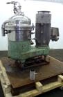 Used Stainless Steel Westfalia Desludger Disc Centrifuge, SA-40-02-177 