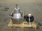 Used Westfalia SA-45-03-076 Disc Centrifuge. 316 Stainless steel construction (product contact areas). Maximum bowl speed 5000 rpm, separator design (Liquid/liquid/solids separation), heavy phase cen...