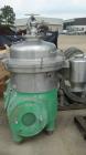 Used-Westfalia SA-60-47-076 Desludger Disc Centrifuge. 316 stainless steel construction (product contact areas), max bowl sp...