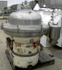 Used Stainless Steel Westfalia Desludger Disc Centrifuge, SA-82-06-177
