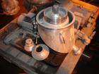 Used Westfalia SA00H-205 (SA1-02-076) Pilot Scale Desludger, Sanitary Separator Design. Maximum bowl speed 10,000 rpm, max feed rate 3.5 gpm, pump discharge on light phase. 1.5 hp motor 420/3/50/1410...