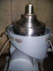 USED: Westfalia SA00M-5016 disc centrifuge, stainless steel. 3 way separator design. Max bowl speed 6500 rpm, 15 hp drive motor.