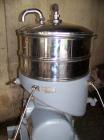 USED: Westfalia SA00M-5016 disc centrifuge, stainless steel. 3 way separator design. Max bowl speed 6500 rpm, 15 hp drive motor.