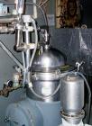 Used Westfalia SA14-06-076 Desludger Disc Centrifuge. 329 Stainless steel construction on product contact areas. Maximum bowl speed 7560 rpm, clarifier design (liquid/solids separation), centripetal ...