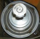 Used Westfalia SA7-06-076 Desludger Disc Centrifuge, 316 Stainless Steel Construction (Product Contact Areas). Maximum bowl speed 8400 rpm, clarifier design, centripetal pump liquid discharge. Driven...