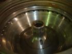 Used Westfalia SA7-06-076 Desludger Disc Centrifuge, 316 Stainless Steel Construction (Product Contact Areas). Maximum bowl speed 8400 rpm, clarifier design, centripetal pump liquid discharge. Driven...