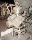 Used Westfalia SA7-06-076 Desludger Disc Centrifuge, 316 Stainless Steel Construction (Product Contact Areas). Maximum bowl speed 8400 rpm, clarifier design, centripetal pump liquid discharge. Driven...