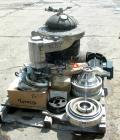 USED: Westfalia SAM-3036 Desludger Disc Centrifuge. 316 stainless steel construction on product contact areas, clarifier design. Max bowl speed 6500 rpm. Direct driven by a 7.5 kw (10 hp), 3/50/380 v...
