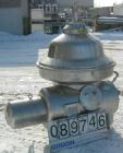USED: Westfalia SAMM-12006 desludger disc centrifuge. 316 stainless steel construction on product contact areas, max bowl speed 4500 rpm, separator design, centripetal pump liquid discharge, 26 kw (3...