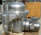 USED: Westfalia SAMM-150037 Desludger Disc Centrifuge. 316 stainless steel construction on product contact areas, max bowl s...