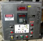 USED: Westfalia SAMM-150037 Desludger Disc Centrifuge. 316 stainless steel construction on product contact areas, max bowl speed 4500 rpm, separator design, light phase and heavy phase centripetal pu...