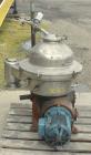 Used- Westfalia Disc Centrifuge, Model SAMN 5036, 434 Stainless Steel. Driven by a 5.5 kW bowl top, disc stack, centripetal ...