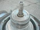 Used Westfalia Disc Centrifuge, Model SAMN-5036, 329 stainless steel. Maximum bowl speed 6500 rpm, centripetal pump liquid discharge. Direct driven by an approximately 20 hp motor.