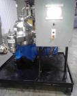 Used Westfalia Separator, Model SAMR-5036. Self cleaning classifier, self cleaning bowl. Gas tight design of neck bearing bridge. New PLC control panel, CUI manufactured skid frame. Works well with h...