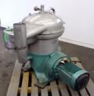 Used- Westfalia Desludging Disc Centrifuge, SAOWH-3036