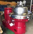 Used- Westfalia SB-80-36-177 Desludger Disc Centrifuge