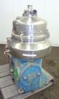 Used Stainless Steel Westfalia Desludger Disc Centrifuge, VA-35-09-566