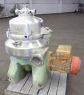 Used Stainless Steel Westfalia Desludger Disc Centrifuge, VA-35-09-566