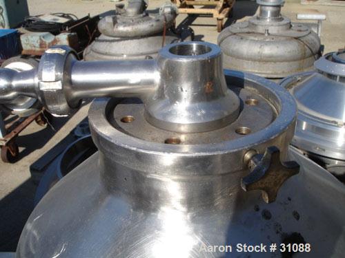 Used Alfa-Laval CDM 209-74S-60 Oil Purifier, 430 Stainless Steel. Designed for applications with mostly heavy phase, rated at 15 gallons per minute. 7.5 hp motor 480/3/60. Pump on heavy phase dischar...