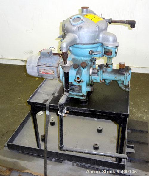 Used Stainless Steel Alfa Laval Solid Bowl Disc Centrifuge,  MAB-103B-24-50/420