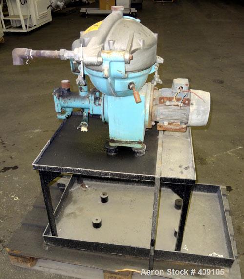 Used Stainless Steel Alfa Laval Solid Bowl Disc Centrifuge,  MAB-103B-24-50/420