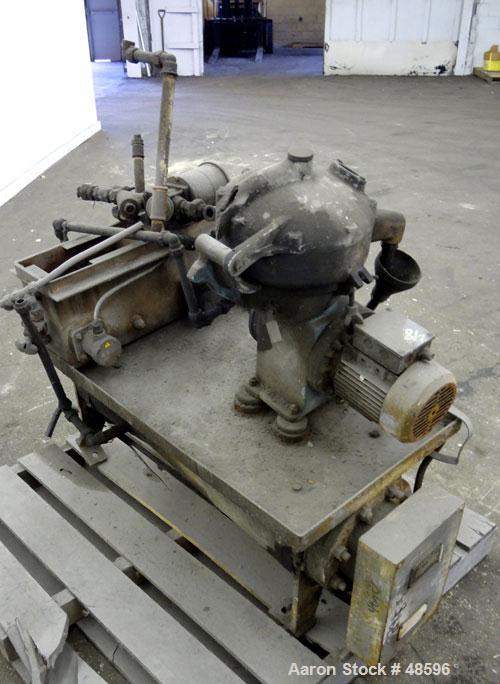 Used Alfa Laval Solid Bowl Disc Centrifuge, Model MAB103B-24-/4205-1