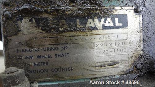 Used Alfa Laval Solid Bowl Disc Centrifuge, Model MAB103B-24-/4205-1