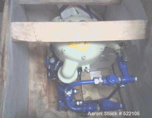 USED: Alfa Laval MAB-103 solid bowl disc centrifuge, stainless steel/aluminum/carbon steel construction, separator design. Direct driven by a .75 kw, 3/50/240/415 volt, 1400 rpm motor. Unit refurbish...