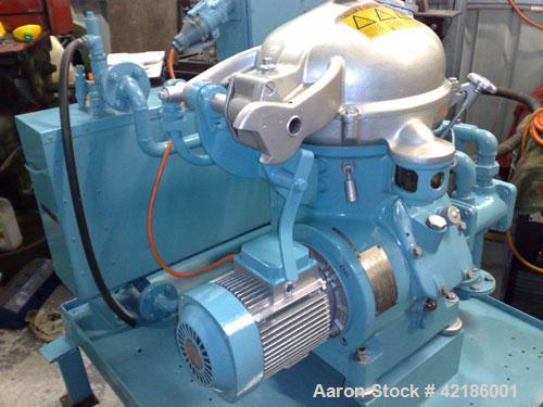 Used Carbon Steel Alfa Laval Solid Bowl Disc Centrifuge, MAB-104 