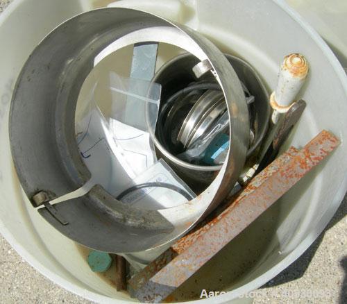 Used Alfa Laval Solid Bowl Disc Centrifuge, model MAB-206-S-24-60-HZ, 316 stainless steel. Maximum bowl speed 1700-1800 rpm. Aluminum top cover. Driven by a 5.6 kw (7.5 hp) 3/60/208-230/460 volt, 172...