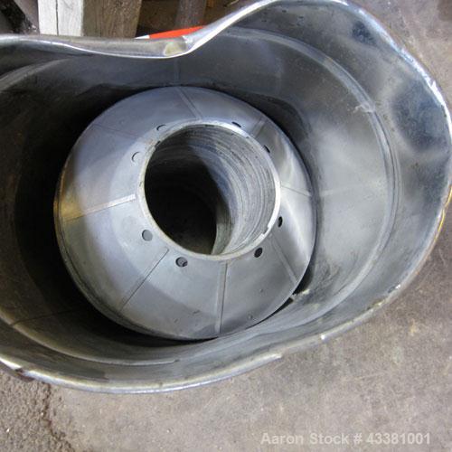 Used Alfa Laval MAB-206S-29-60 Solid Bowl Disc Centrifuge. 316 Stainless steel product contact areas, purifier design, maximum bowl speed 1700-1800 rpm, 10 hp drive motor, aluminum casing, centrifuge...