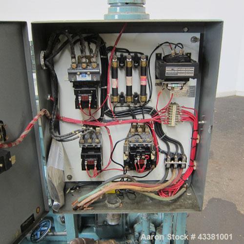 Used Alfa Laval MAB-206S-29-60 Solid Bowl Disc Centrifuge. 316 Stainless steel product contact areas, purifier design, maximum bowl speed 1700-1800 rpm, 10 hp drive motor, aluminum casing, centrifuge...