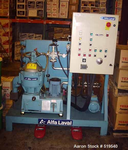 USED: Alfa Laval MMB-304S-11 Solid Bowl Disc Centrifuge
