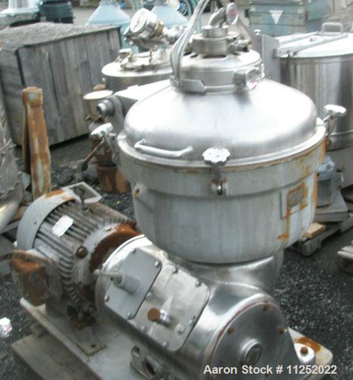 Used Alfa Laval SRG-214-14HH Solid Bowl Disc Centrifuge