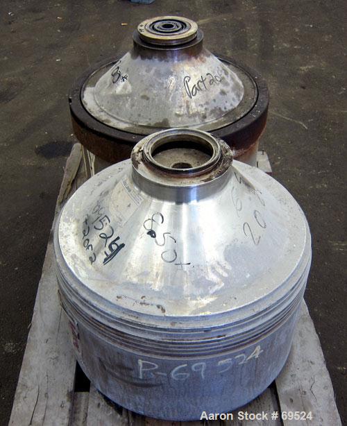 Used Stainless Steel Alfa-Laval Solid Bowl Disc Centrifuge, Model TGV-214H  