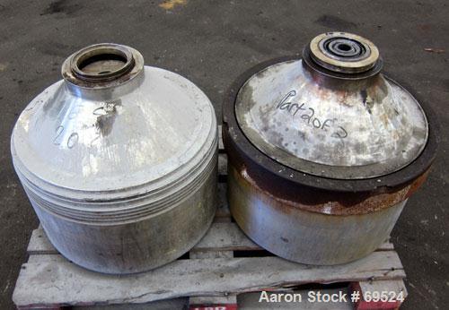 Used Stainless Steel Alfa-Laval Solid Bowl Disc Centrifuge, Model TGV-214H  