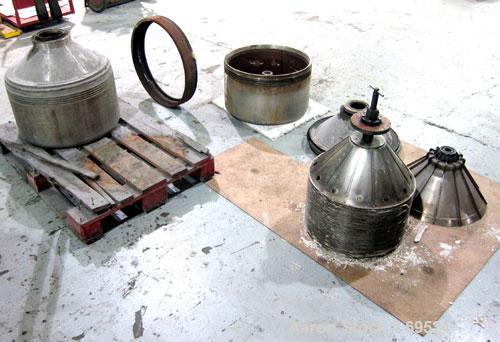 Used Stainless Steel Alfa-Laval Solid Bowl Disc Centrifuge, Model TGV-214H  
