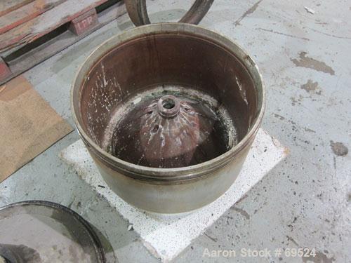 Used Stainless Steel Alfa-Laval Solid Bowl Disc Centrifuge, Model TGV-214H  