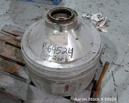 Used Stainless Steel Alfa-Laval Solid Bowl Disc Centrifuge, Model TGV-214H  