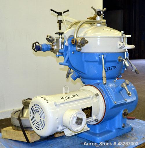 Stainless Steel Hutchison Hayes Solid Bowl Disc Centrifuge, HH-360 