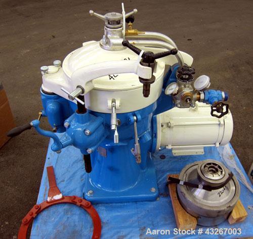 Stainless Steel Hutchison Hayes Solid Bowl Disc Centrifuge, HH-360 