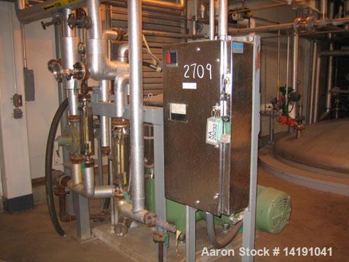 Used Westfalia BKA-45-86-076 Solid Bowl Disc Centrifuge, 316 stainless steel construction (product contact areas).Max bowl speed 5400 rpm, chamber bowl design, centripetal pump liquid discharge, dire...