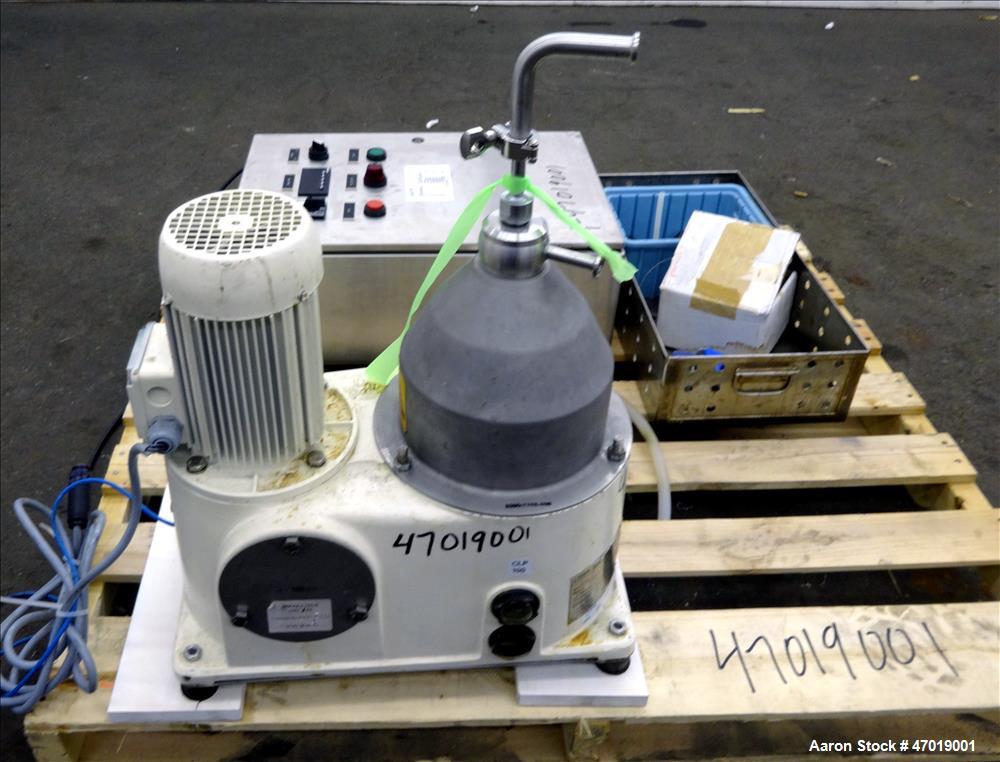 Used Westfalia CTC-3-03-107 Solid Bowl Disc Centrifuge