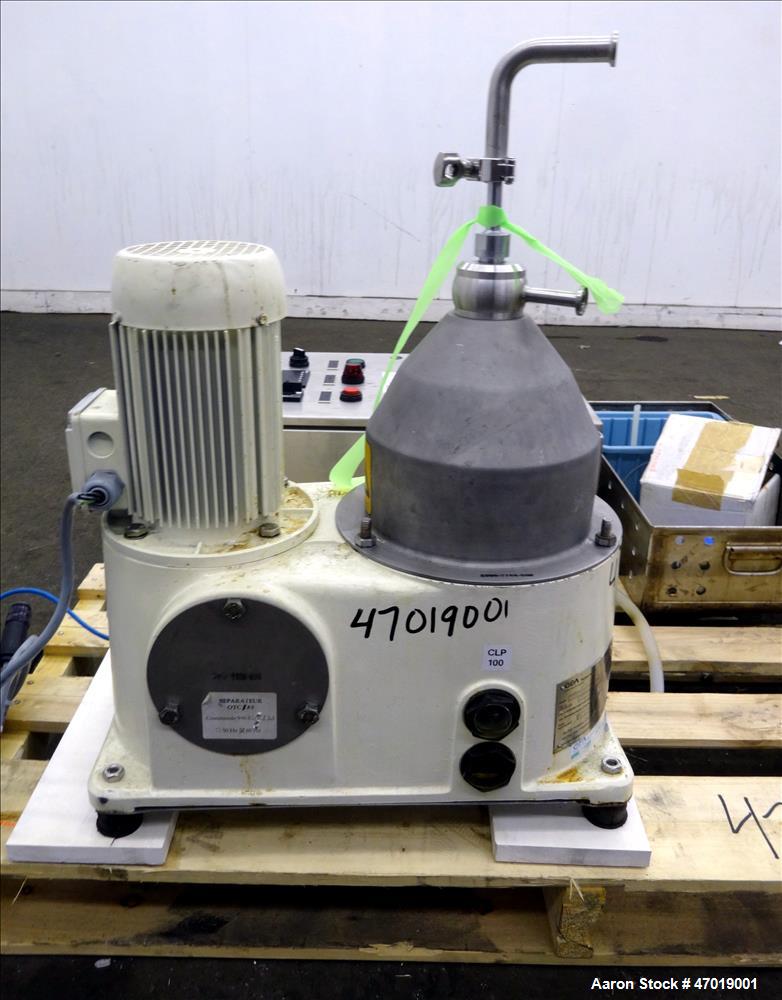 Used- Westfalia CTC-3-03-107 Solid Bowl Disc Centrifuge